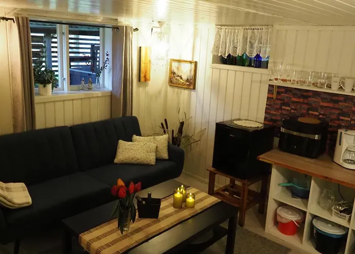 Riverside Bliss - Cozy 1-bedroom With Parking & Wifi Near Tvedestrand Vegårshei
